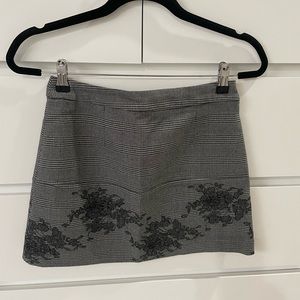 Zara plaid mini skirt